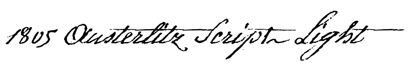 1805 Austerlitz Script Light